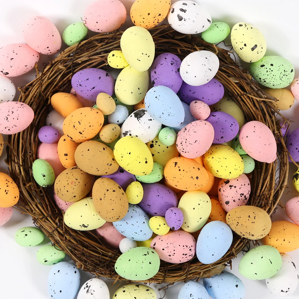 100Pcs Pasen Ambachtelijke Schuim Eieren Polystyreen Schuim Eieren, Piepschuim Eieren Pasen, Halloween, School, thuis Diy Decoratie| | - AliExpress