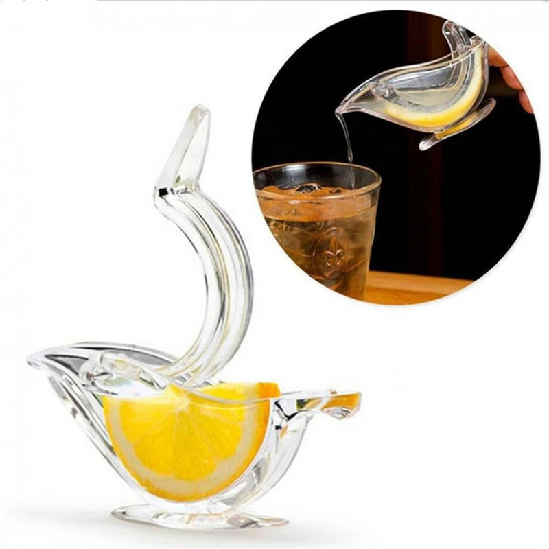 Description Picture 5 of itemAcrylic Lemon Juicer Manual Transparent Fruit Juicer Home Kitchen Bar Gadget Bird Shape Citrus Juicer Hand Held Orange Squeezer
