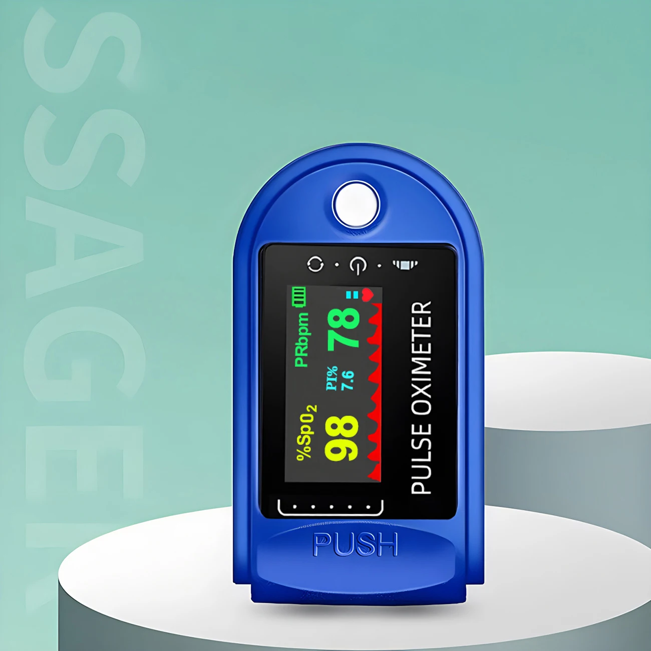 Portable Digital Finger Pulse Oximeter LED Blood Oxygen Heart Rate Health Diagnostic Monitor Tool