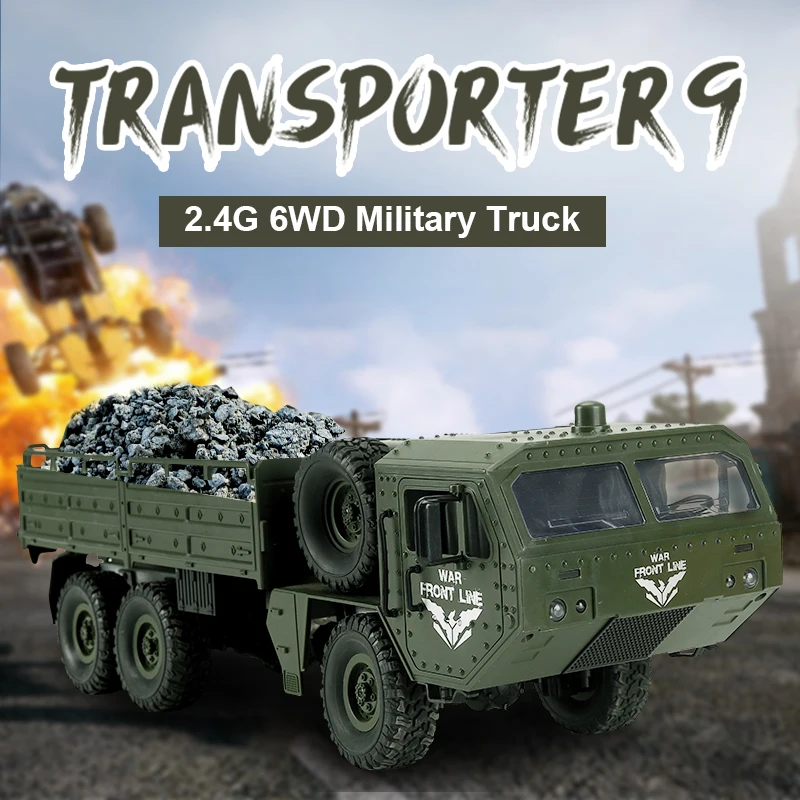 

JJRC Q75 1:16 2.4Ghz 4CH Radio Military Car Off-road Rock Crawler Vehicles Remote Control Toys Model RTR Version Gift RC Car