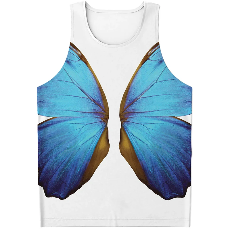 Trend Angel Devil Wings Pattern Tank Tops Summer Fashion Streetwear Cool Mens 3D Printed Sleeveless T Shirts Loose Hip Hop Vest