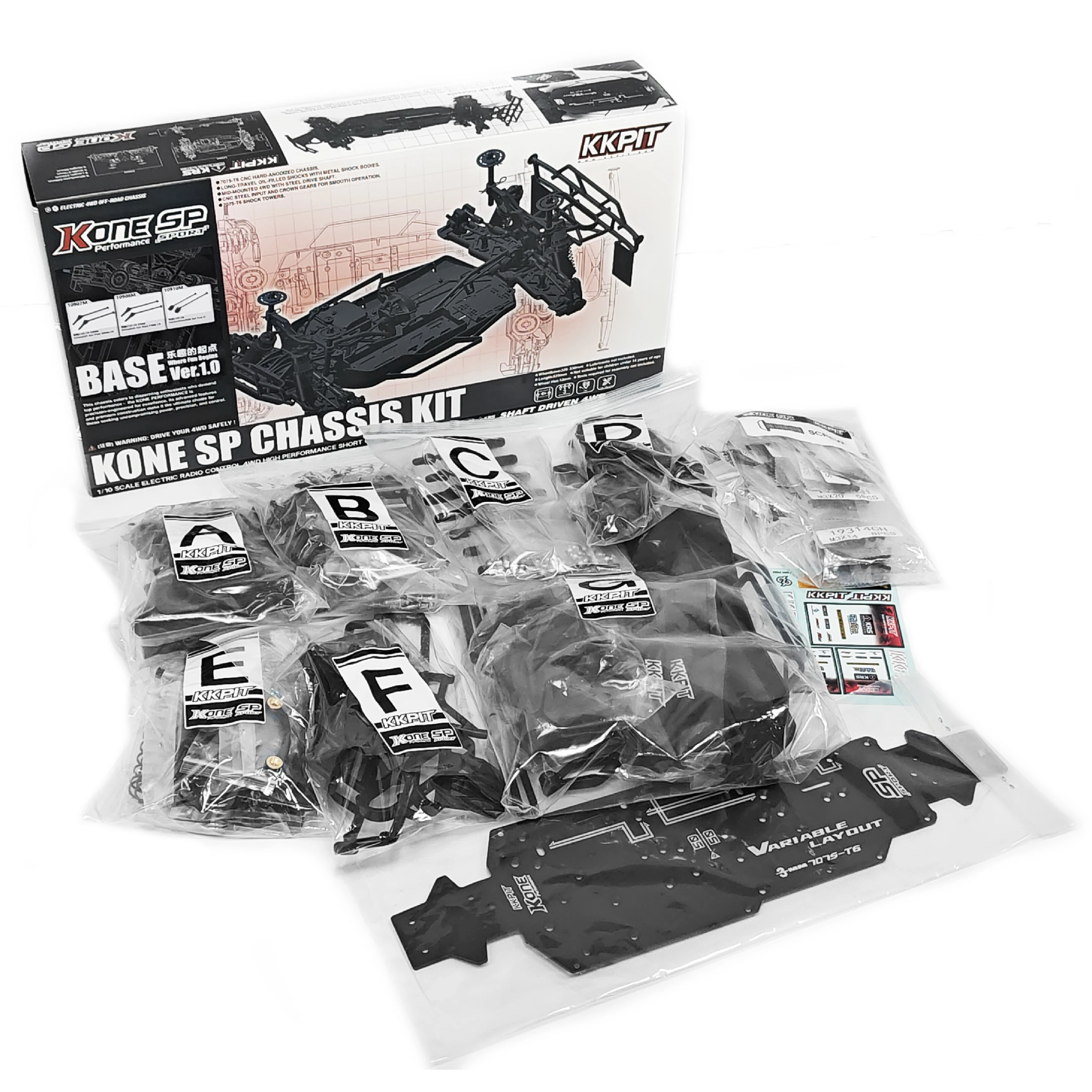 KKPIT 1/10 KONE SP KIT Electric RC Short Course Truck 330mm