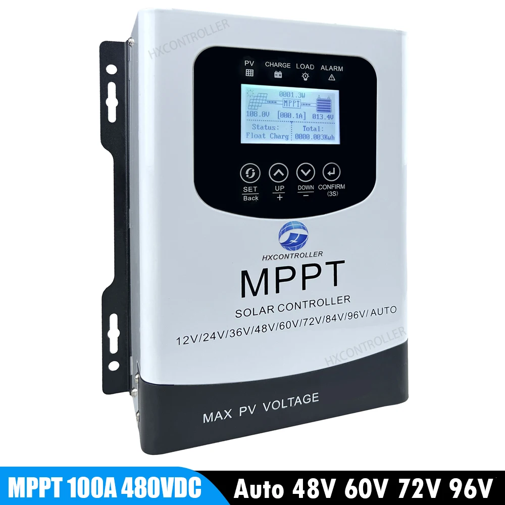 MPPT 태양광 충전 컨트롤러, 리튬 Lifepo4 젤 납산용 태양광 패널 레귤레이터, 480V DC100A, 48V, 60V, 72V, 96V
