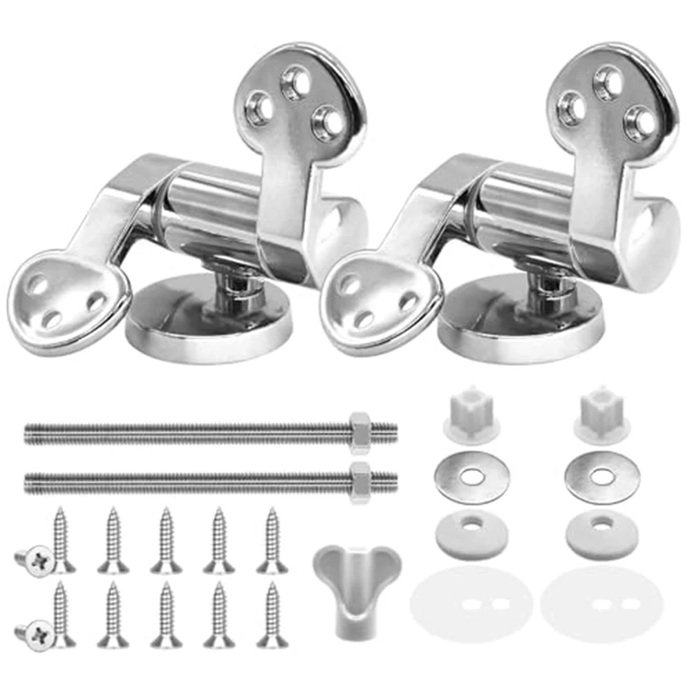 Toilet Seat Hinge Replacement Parts Toilet Lid Fixing Soft Close Mechanism Mountings Hinge Screws Bolts Nuts