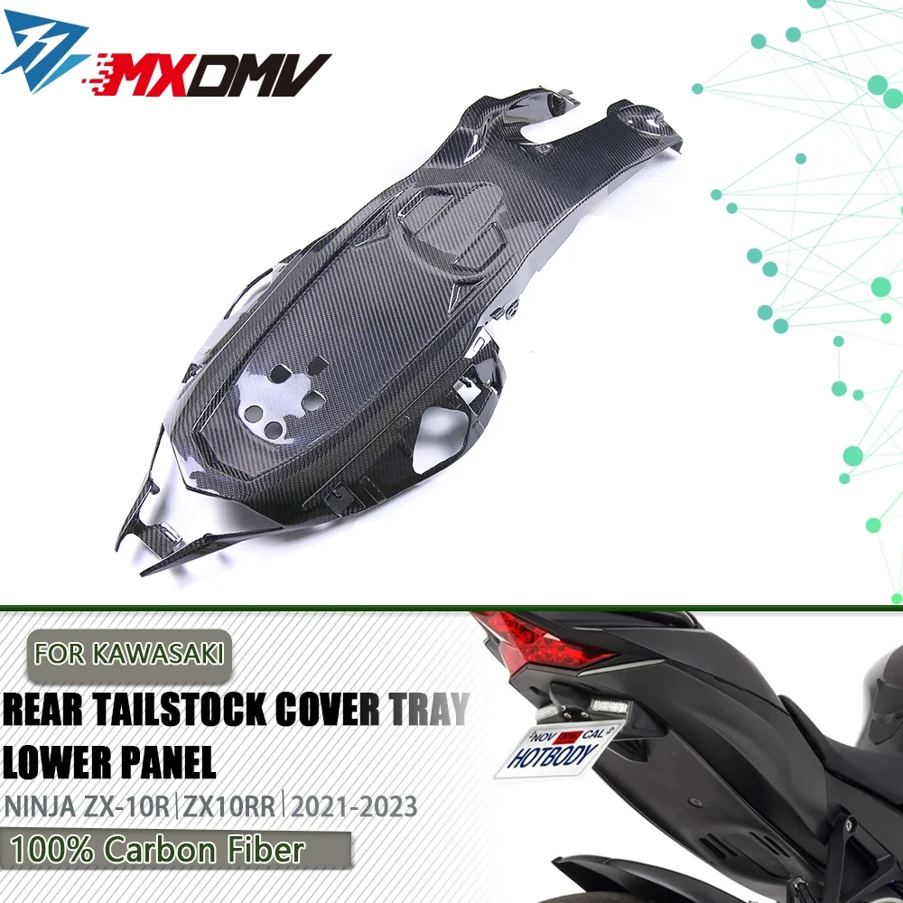 

Fiber Rear Tail Seat Cover Undertray Panel Fairing For KAWASAKI NINJA ZX10R 21 - 23 Motorcycle Carbon Fiber Under Tail Fairing