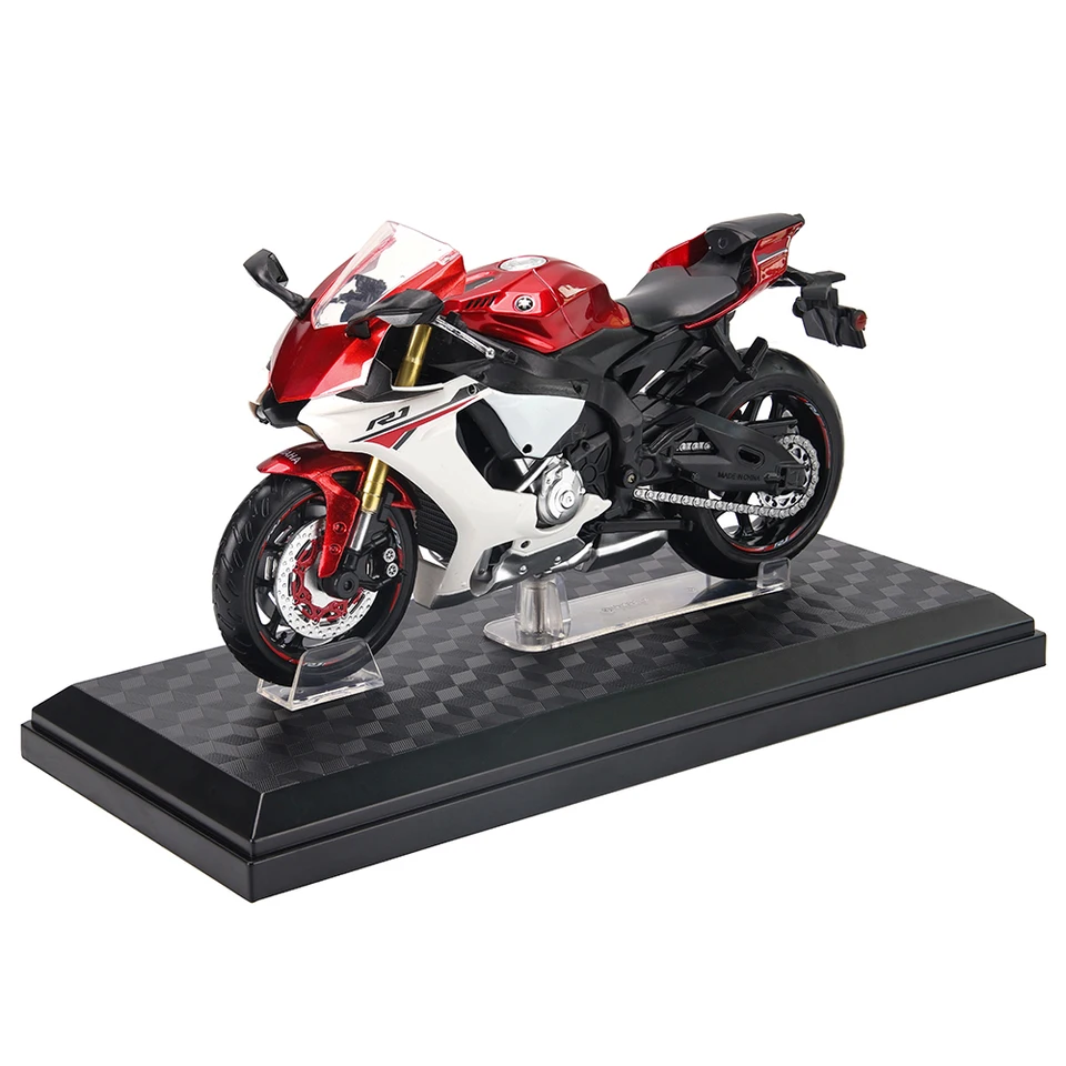 CCA 1:12 ヤマハ YZF-R1 合金モトクロスライセンスオートバイモデル