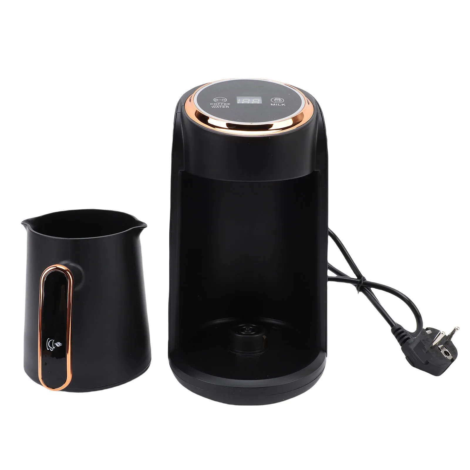 600W Turkish Coffee Maker Turkish Coffee Machine 600W Anti Overflow 300ML Visible Turkish Coffee Maker 4 Cup for Home