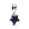 Tiny Spot Series Celestial Galaxy Star Murano Dangle Charm Bead Fit Original 925 Sterling Silver Bracelet DIY JewelryGift 2