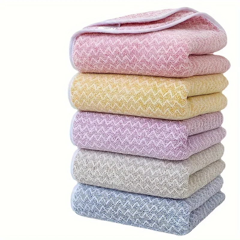Soft Absorbent Coral Velvet Bath Towel Set