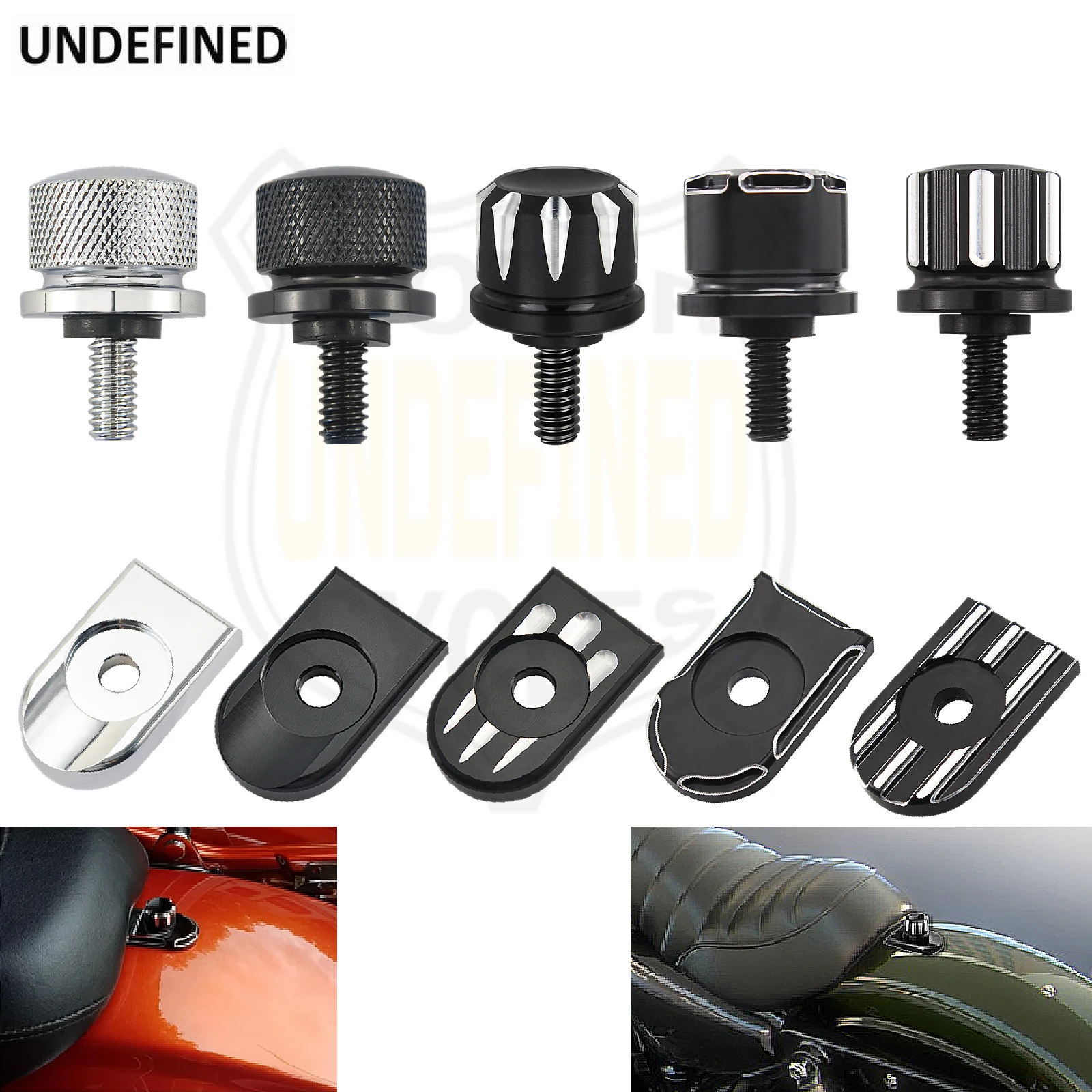 

Rear Fender Seat Bolt Tab Screw Nut Knob Cover For Harley Sportster XL883 1200 Dyna Bob Softail Fat Boy Touring Road Glide CVO