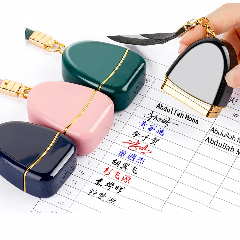 Name Stamp DIY Custom Teacher Doctor Nurse Name Ink Stamp Signature Calligraphy Self-Inking Personalized Letter Stamp