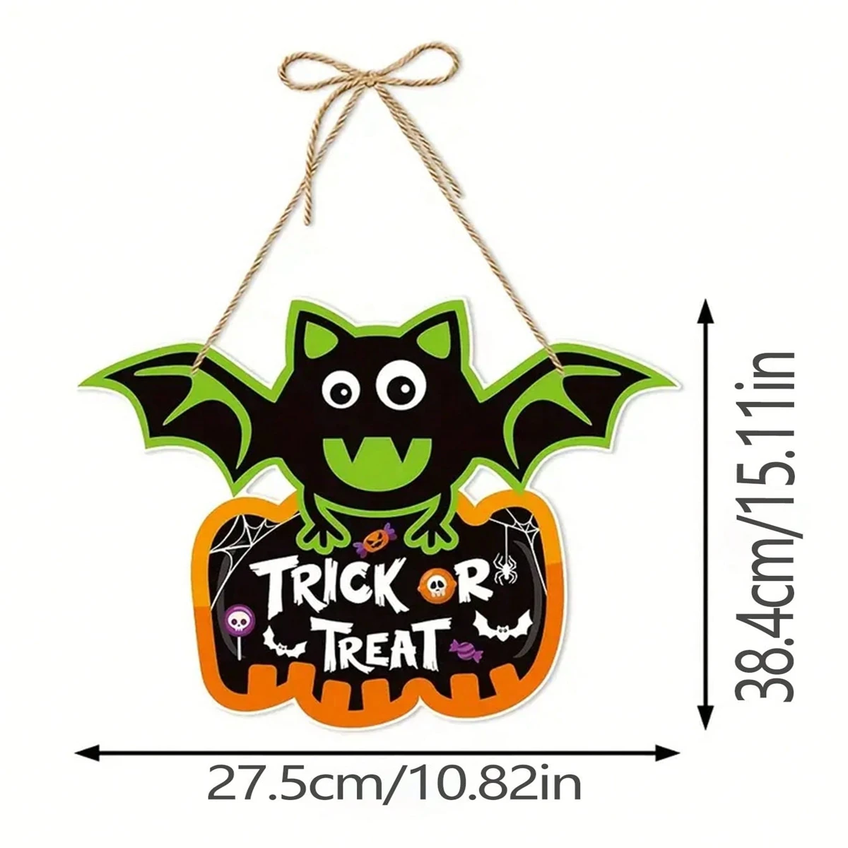 1 piece, pumpkin bat door hanging ornament for Halloween party,Decorate the Halloween pendant for the ghost Festival scene