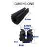 Professional Golf Club Grip Kit Rubber Vises Clamp Fixtures Regripping Club Cover Removal Repair Tool Set Replacement 5
