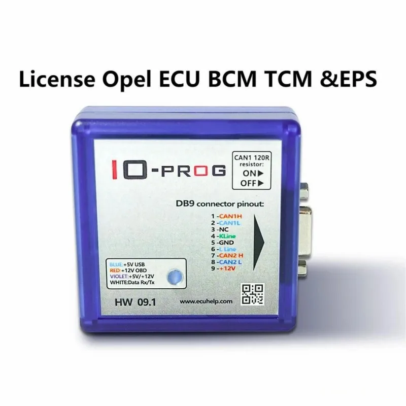 

2023 IO Prog full Opel ECU TCM BCM &EPS license added all tested well Combination of K-line and CAN programmer BD9 connector