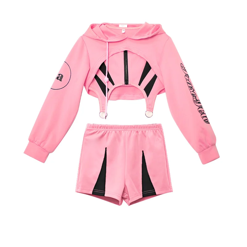 ZZL K-PoP Clothes Children'S Dance Fashion Costume Girls' Jazz Dance Performance Costume Set Children'S Street Clothes