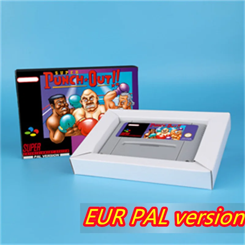 Game Card for Super Punch-Out!! (Battery Save) 16bit game card for EUR PAL version SNES video game console