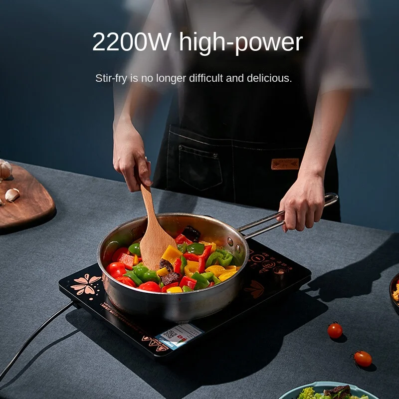 Household Induction Cooker Electric Stove Touch Button Multi function Appointment Timing Electric Hob Cooktop Stove 2200W