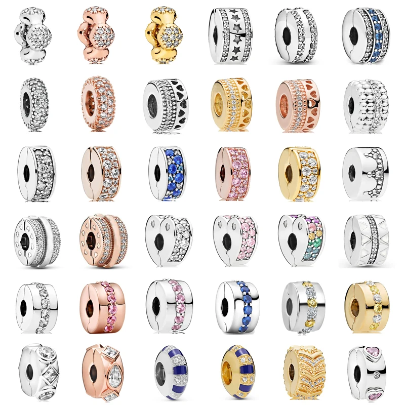 

New Fashion Charm Original Exquisite Spacer Beads Suitable for the Original Pandora Women's Bracelet Jewelry Accessories Gift