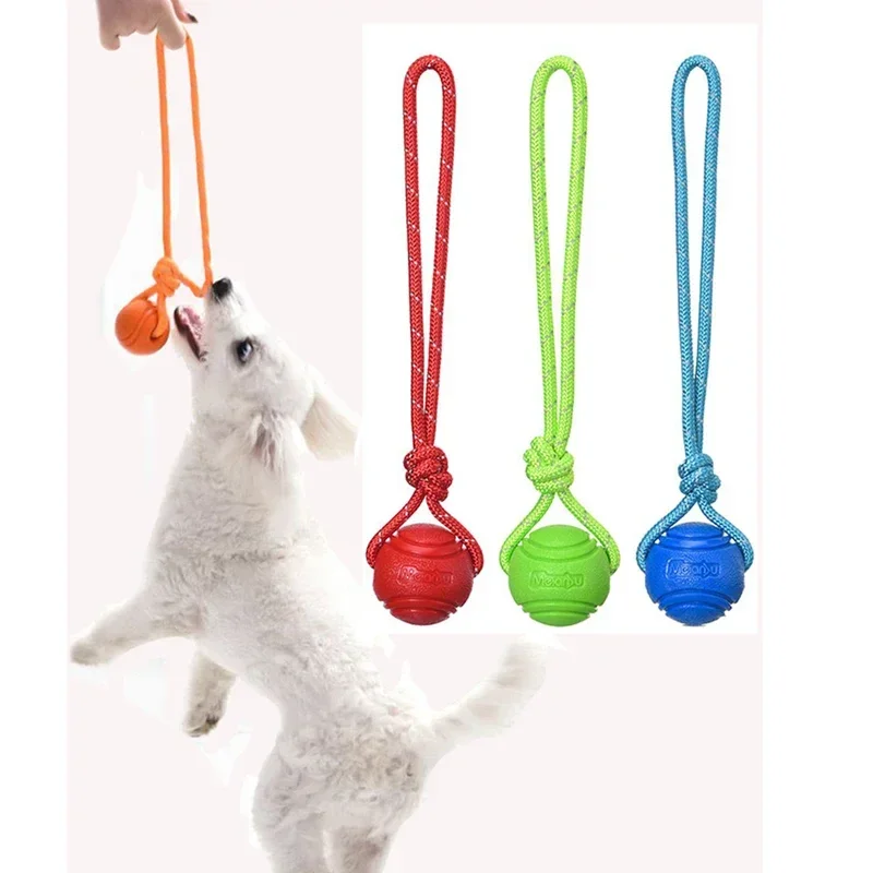 Durable Interactive Cotton Rope Dog Toy - Nontoxic Ball for Catching, Throwing, and Tugging