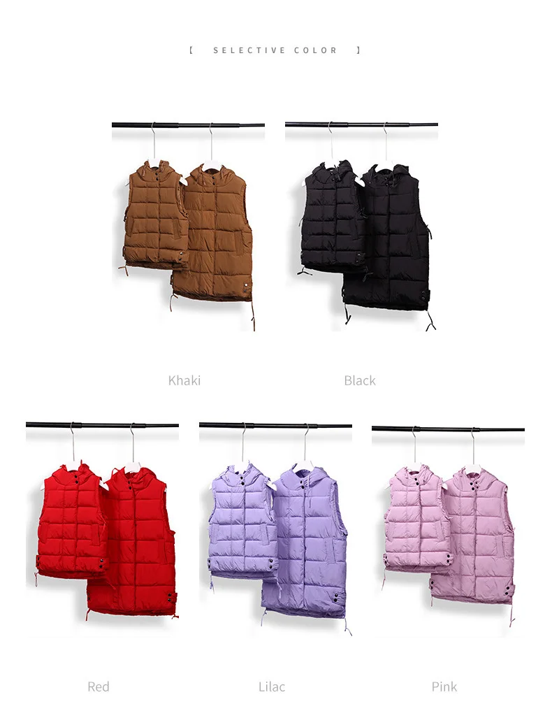 orange bubble coat Child Waistcoat Children Outerwear Winter Coat Vest for Kids Clothes Fashion Warm Cotton Teen baby Girl Vest Jacket Parent-Child super puff jacket