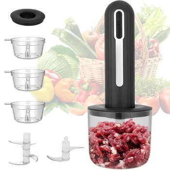 Wireless Electric Food Processor 4 Cup Electric Food Chopper For Meat Onions vegetables Garlic Baby Food Chopper Blender 1