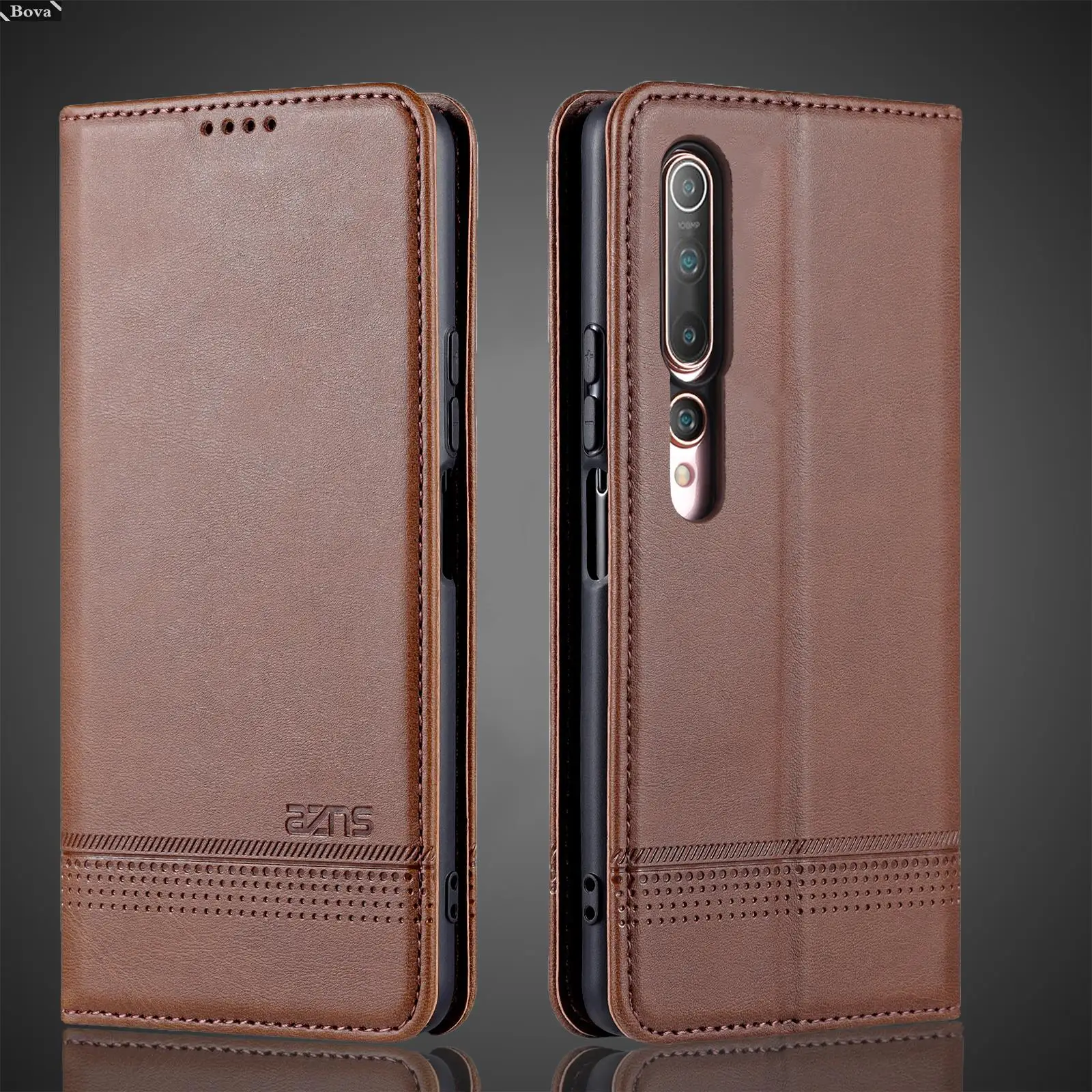 Deluxe Magnetic Leather Wallet Phone Case with Card Slots
