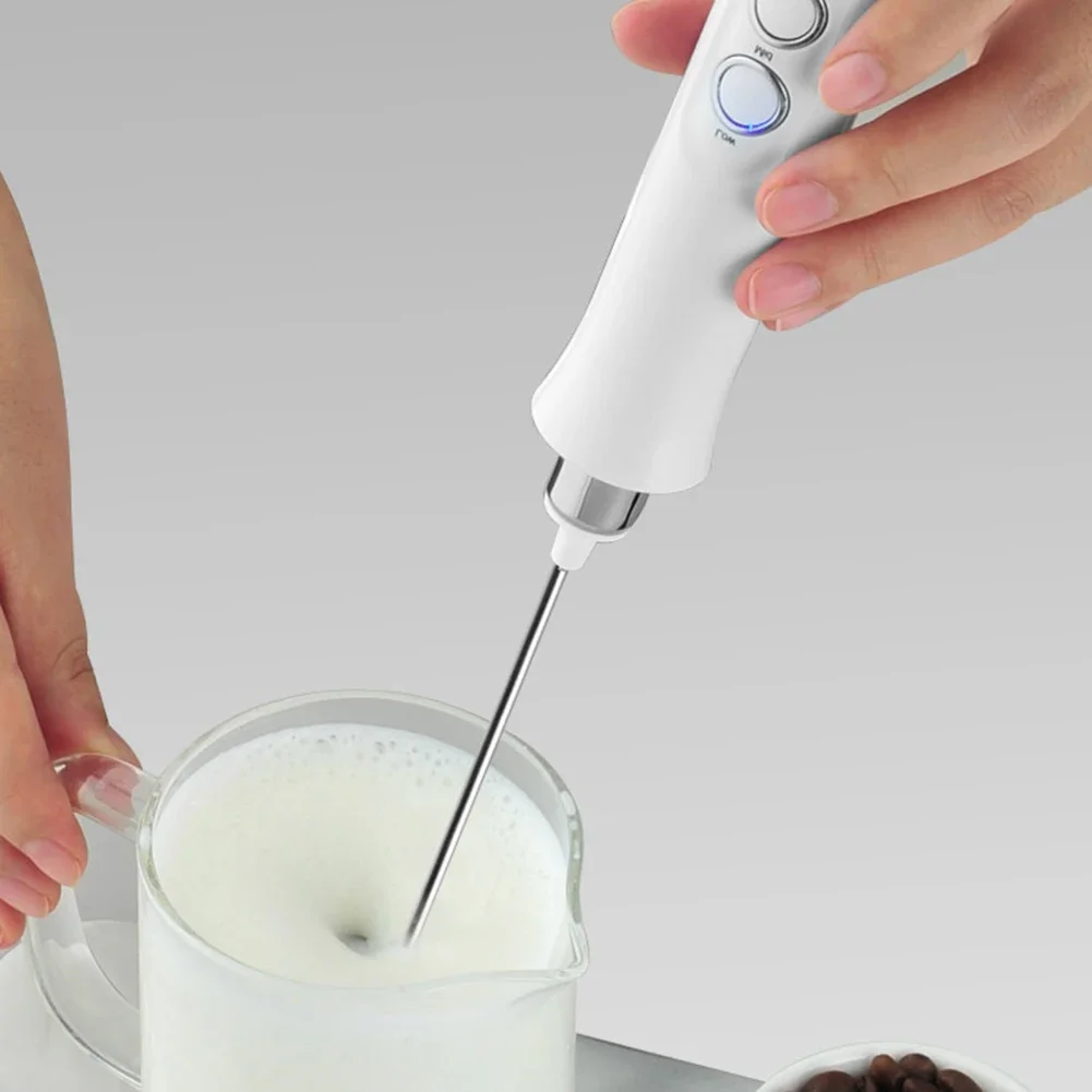 Description Picture 4 of itemHandheld Egg Beater Mixer Drink Blender with 3 Modes 3 Whisk USB Charger Bubble Maker Coffee Foamer USB Electric Milk Frother
