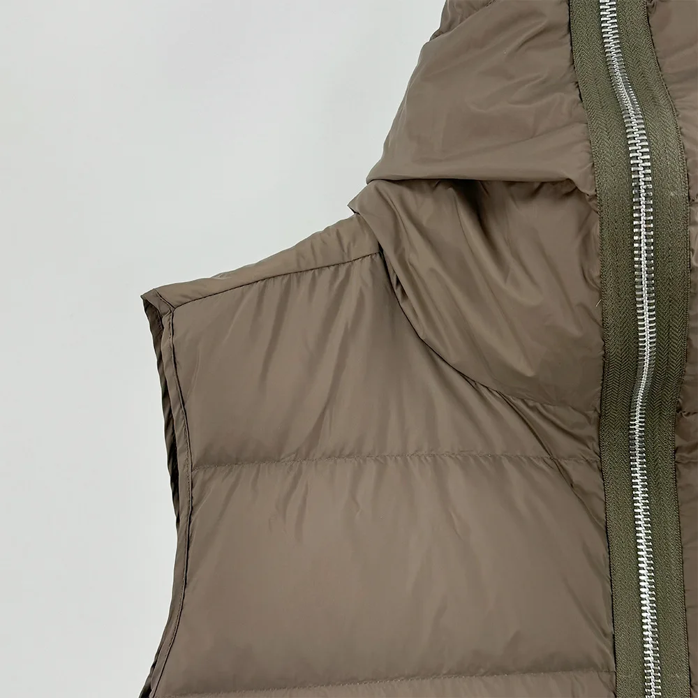 High Street Duck Down Vest Detail 1
