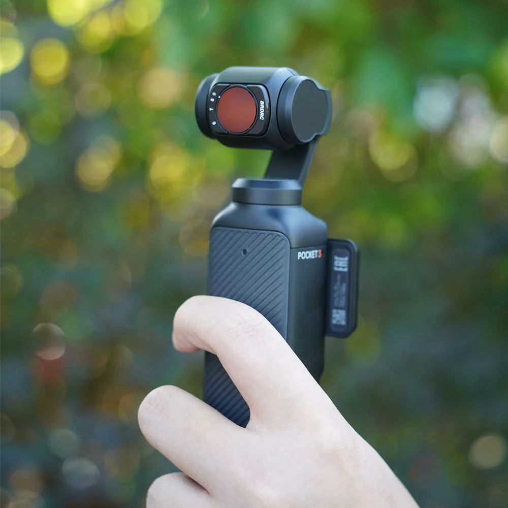 Description Picture 3 of itemBRDRC Pocket 3 VND Filters Kit for DJI Osmo Pocket 3 Adjustable Magnetic VND2-32/VND64-512 lens Handheld Gimbal Camera Accessory