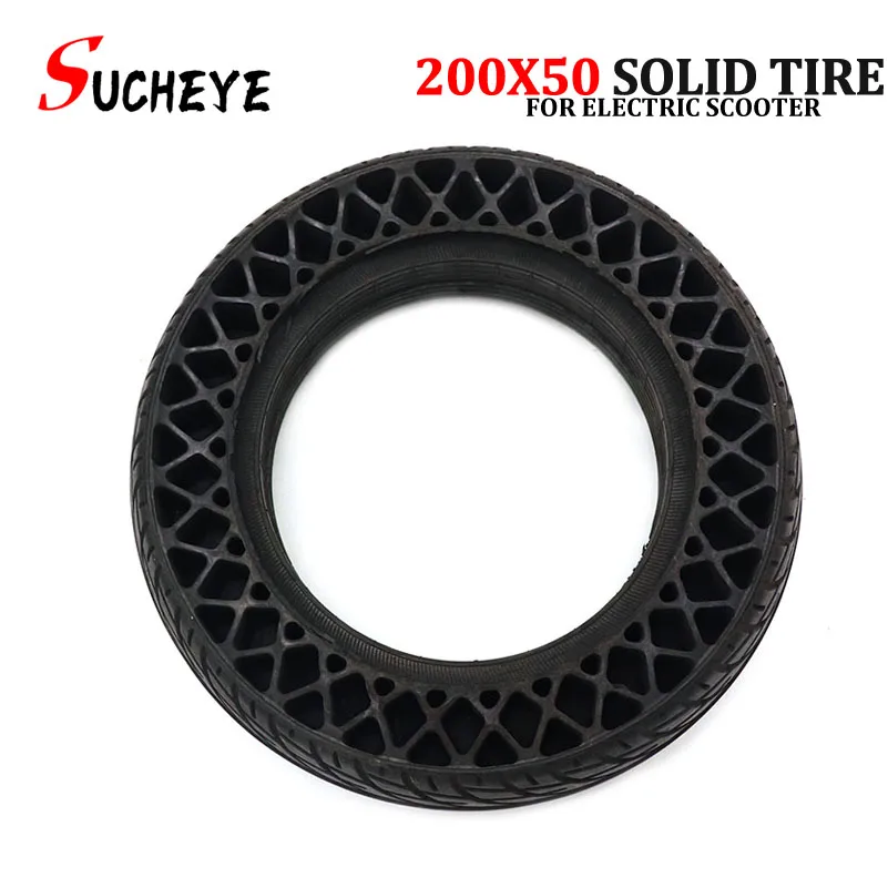 

New Upgrade 200x50 Explosion-proof Electric Scooter Wheel tyres 8 inch mini Motorcycle Bee Hive Holes Solid Tires 200*50 tyre