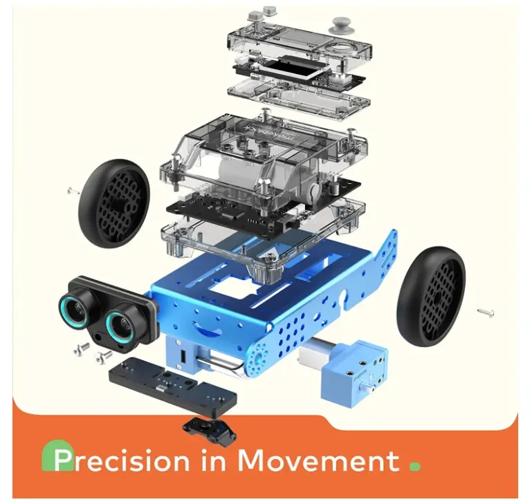 Coding Robot for Kids Stem Scratch and Python Programming, Metal