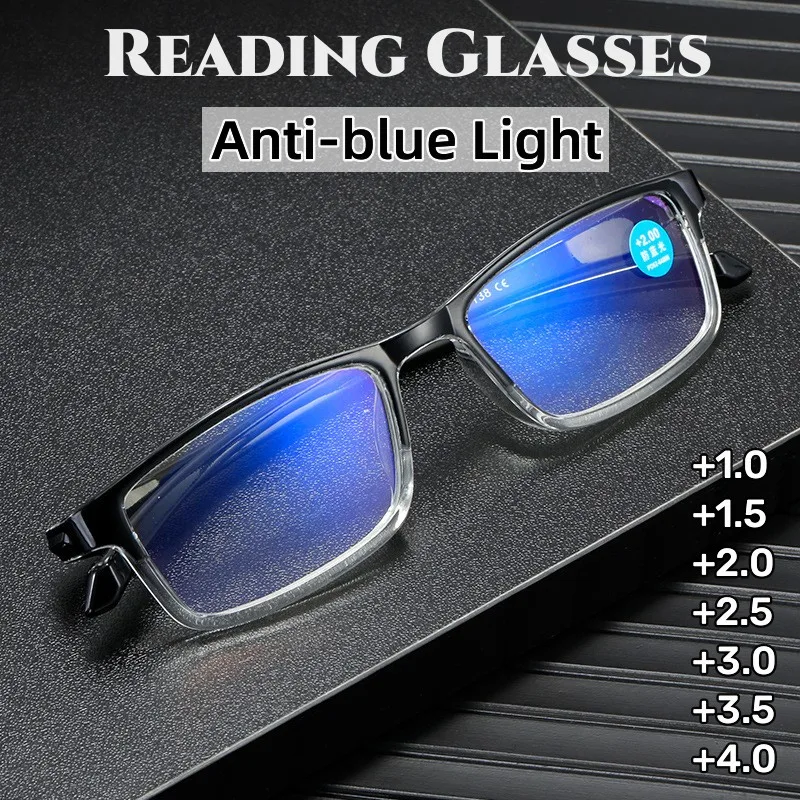 

Unisex Ultralight Reading Glasses Vintage Anti-blue Light Eye Protection Computer Glasses Men Women Presbyopia HD Hyperopia