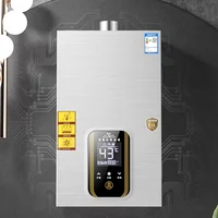 Chauffe-eau électrique domestique 16L, bain de liquéfaction au gaz naturel, évacuation forte, température constante, appareil ménager 5