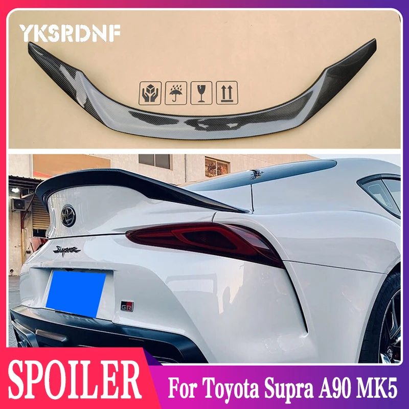 

High Quality Carbon Fiber Spoiler Rear Boot Racing Trunk Wing For Toyota Supra A90 MK5 2019 -2022 FRP Car Styling Bumper