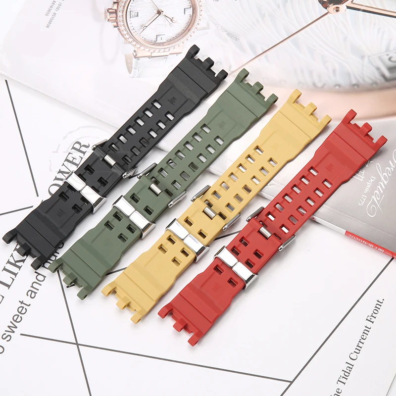 Resin Strap Suitable For Casio G-SHOCK GWG-2000 GWG-2040 Men's TPU Sports Waterproof Watch Accessories Wristband Bracelet