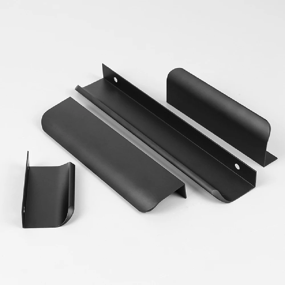 Kitchen Cabinet Handles Hidden Handles Drawer Knob Cupboard Door Handle Hardware for Furniture Wardrobe Aluminum Alloy