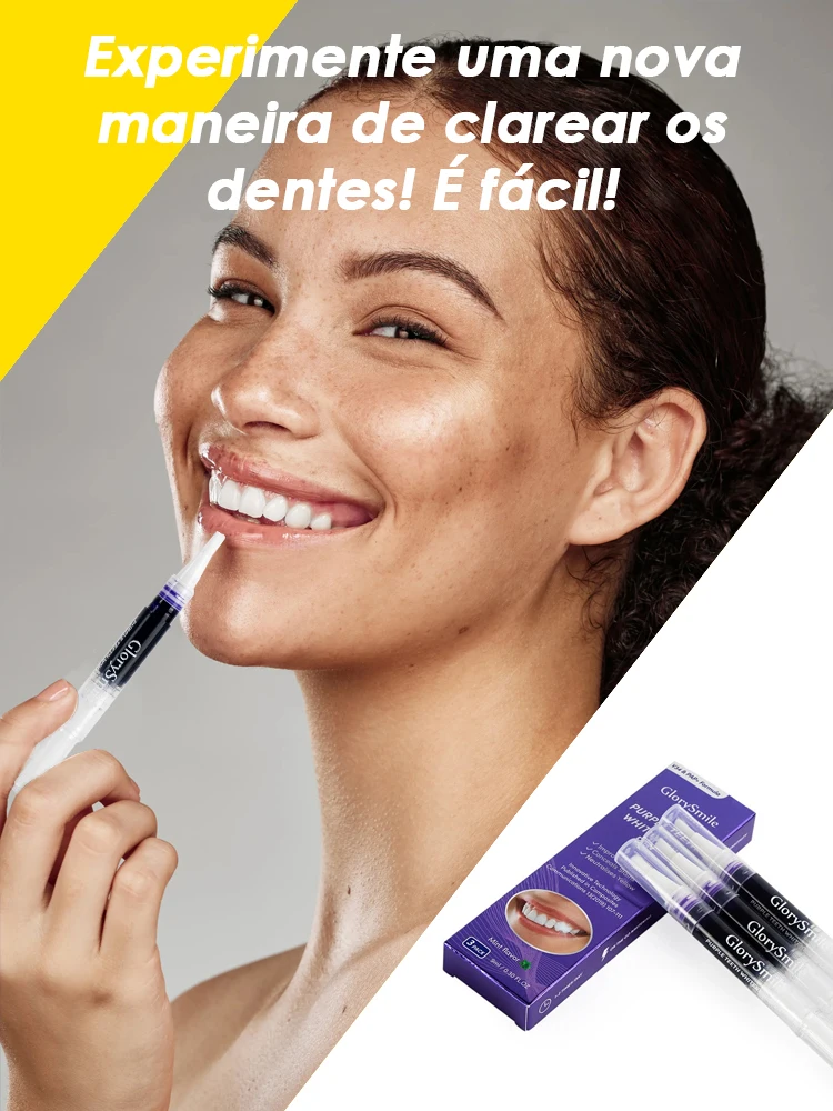 Caneta Clareadora Instantânea Glorysmile V34 para Limpeza de Tártaro e Cuidado com Cáries 4