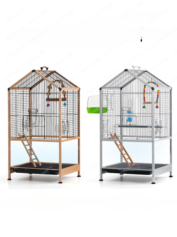 

Tiger Skin Parrot Cage Zihao Huada Model Bird Cage Villa Eight Ge Cage Large Peony Bird Cage Breeding Cage