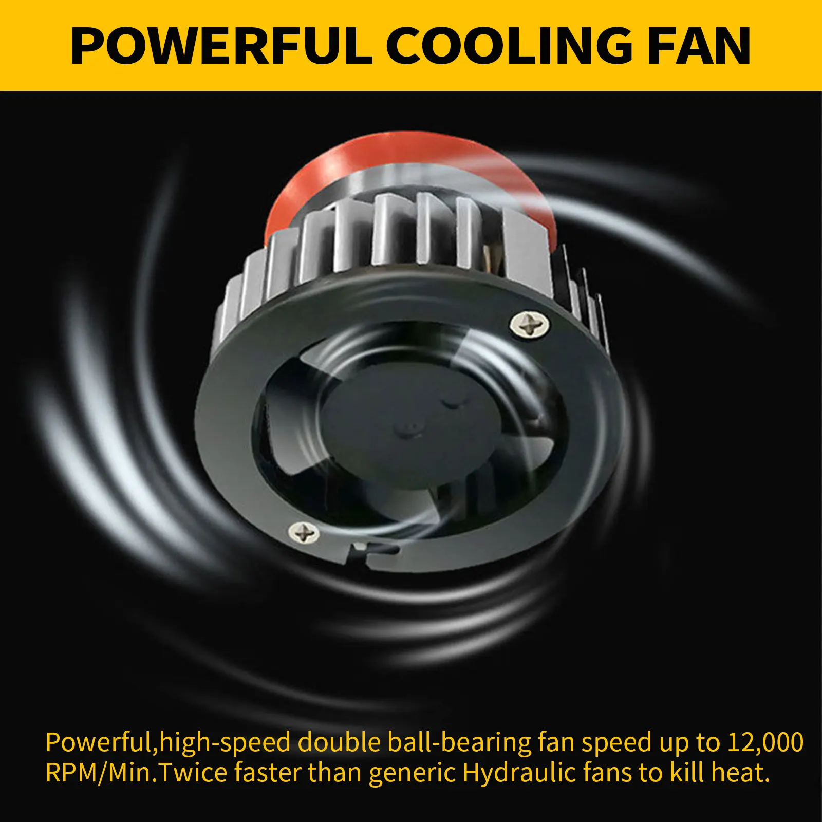 9005/HB3 LED Headlight Bulbs, 48W 10000 Lumens Super Bright LED Headlights Conversion Kit 6000K Cool White IP68 Waterproof, Pack