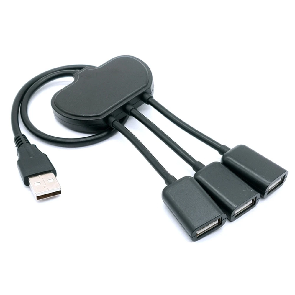 

USB Male To Two USB Female Data Cable 2 In 1 Hubs Practical Multifunction Extension Splitter USB Converter OTG Adapter