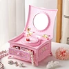 Elegant Classic Rotating Ballerina Music Box with Drawer Hand Crank Music Jewelry Box Perfect Christmas Gift for Girls 1