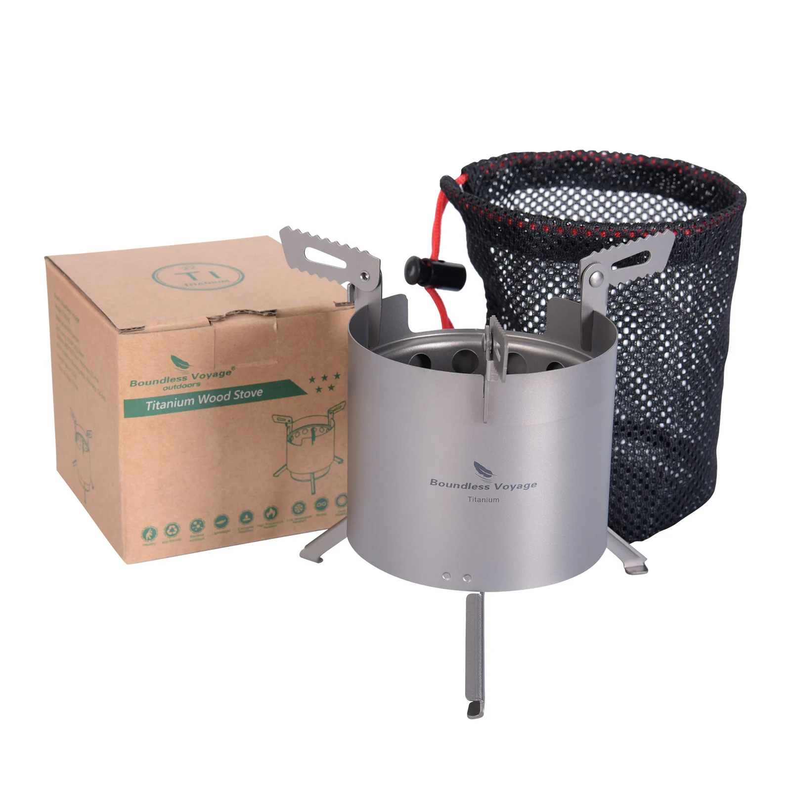 Boundless Voyage-Ensemble de casseroles et poêles en titane, tasse  portable, cuisinière ultralégère, ustensiles de cuisine pliants, camping et  randonnée en plein air - AliExpress