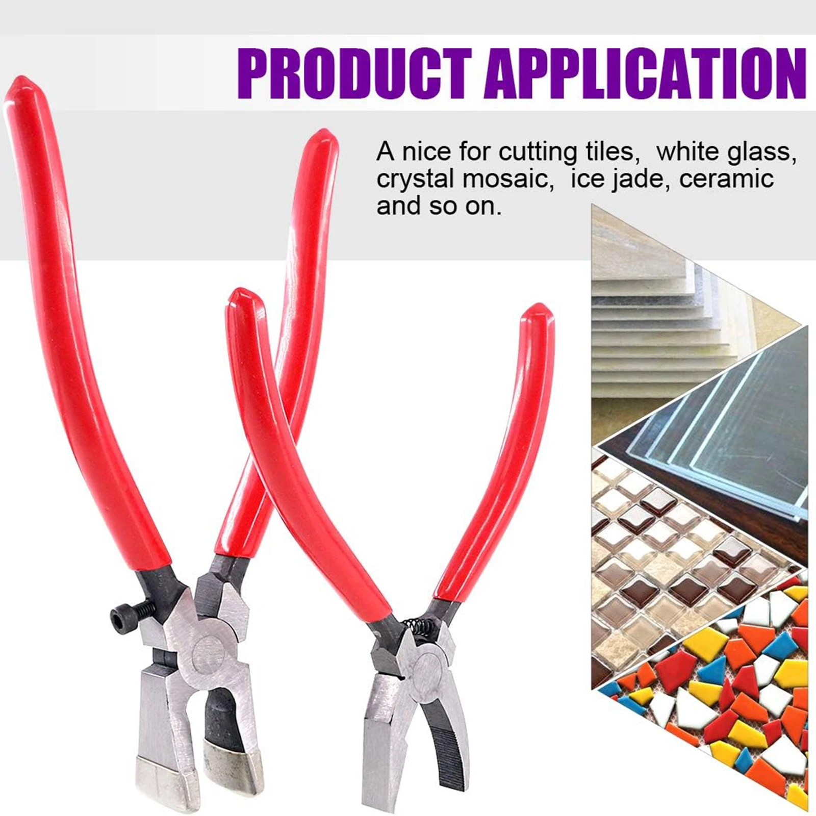 Key Fob Plier Breaking Glass Running Pliers for Stained Glass Work