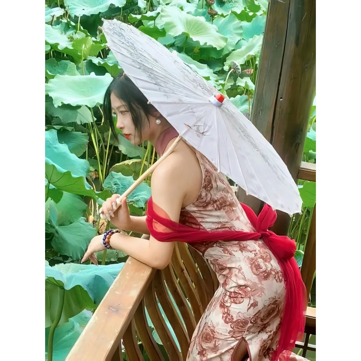 Oil Paper Umbrella Chinese Style Dance Decoration Cosplay Wind Resistant Craft UV Paraso