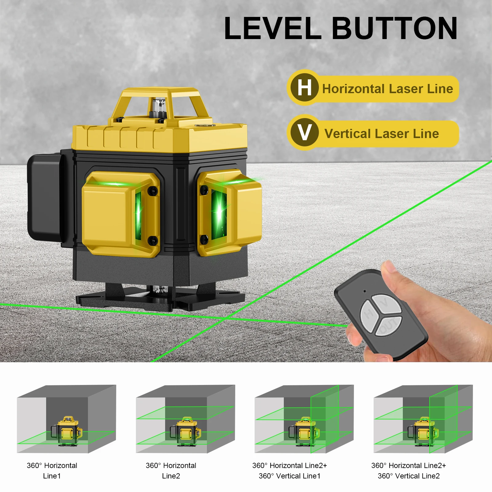 CHISHIB 4D 16-линейный профессиональный лазерный уровень с