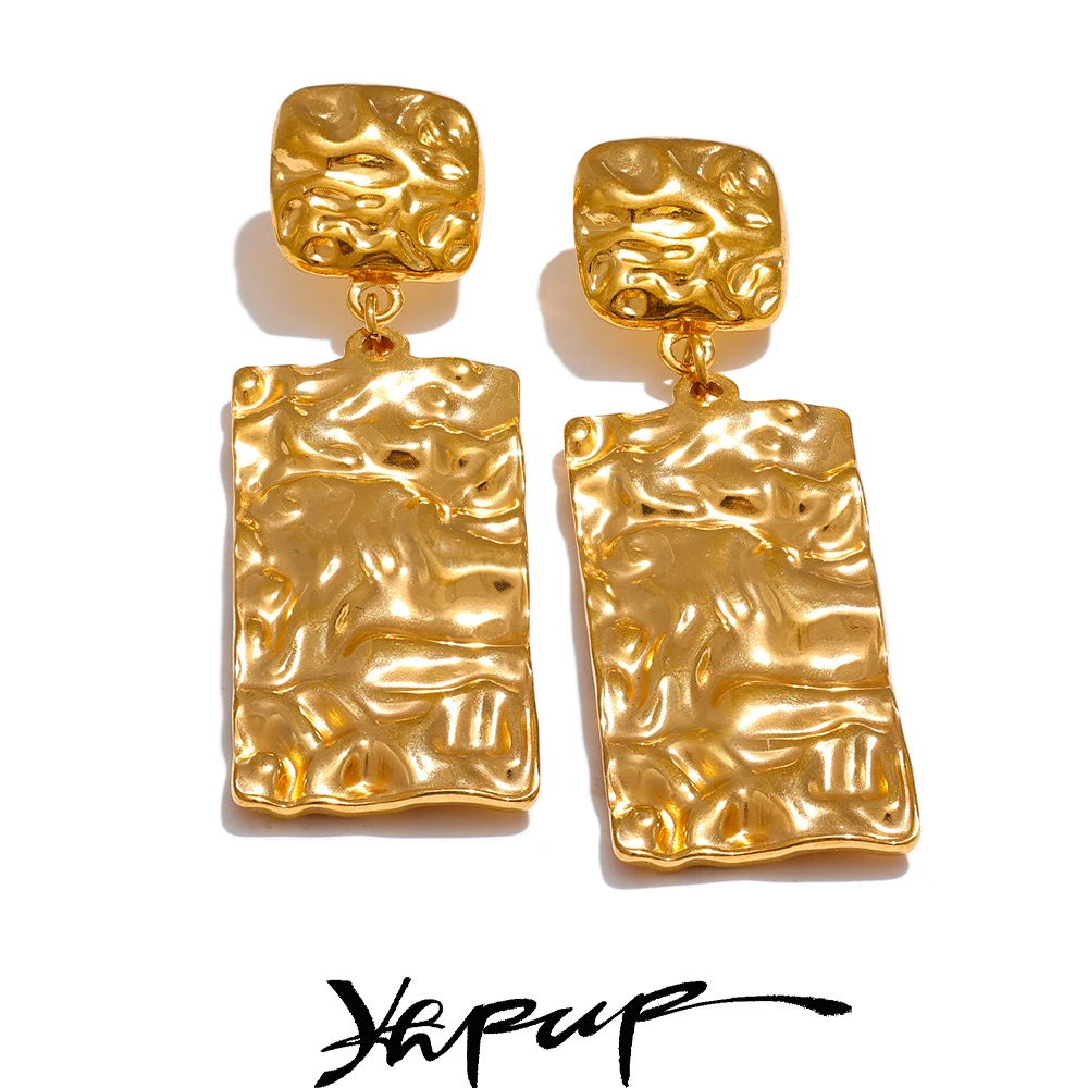 Yhpup Stainless Earrings Metal