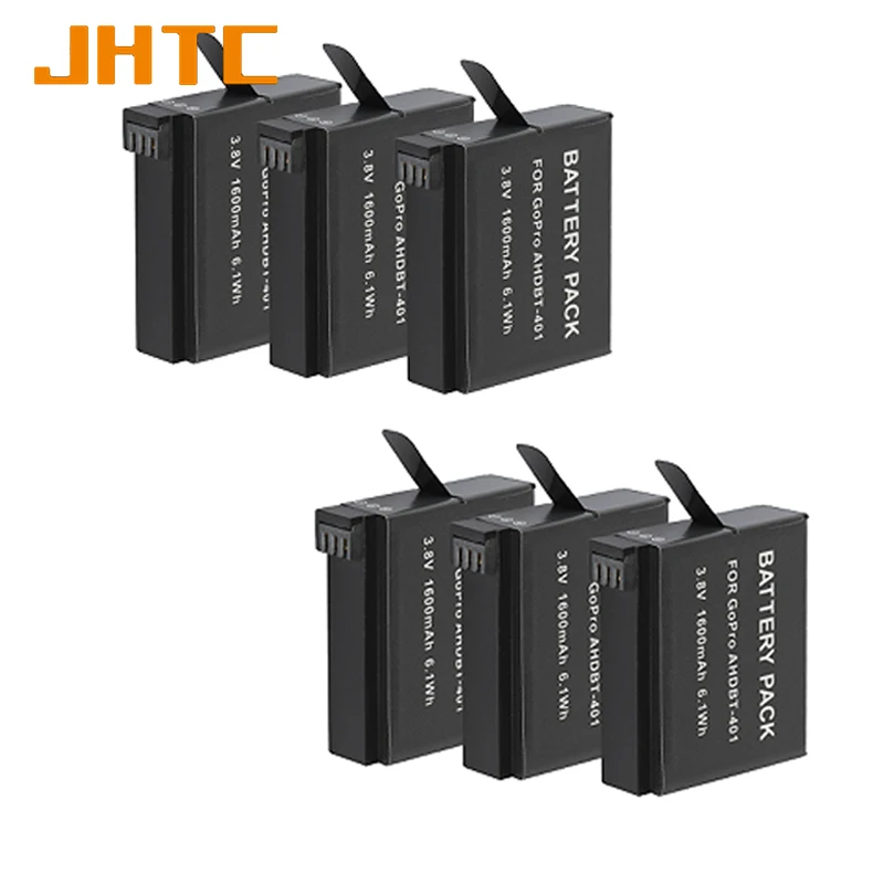 Batteries pour GoPro Hero 9/10/11 - Lot de 1 à 6, Autonomie Longue Durée