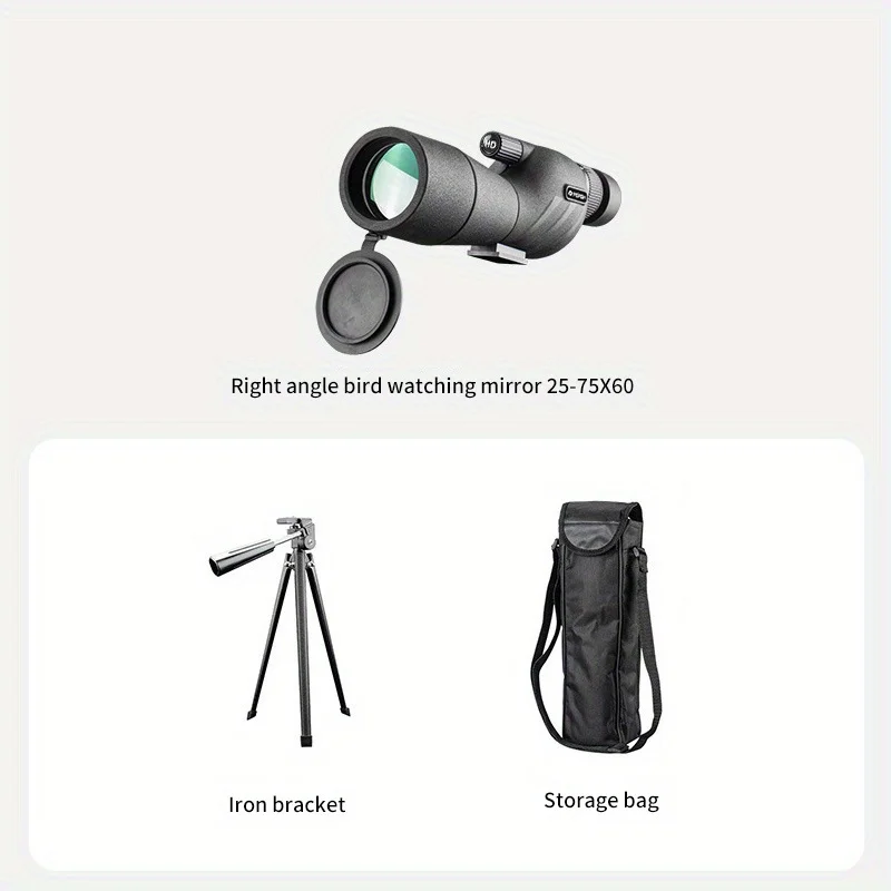 Transparent monocular telescope, variable frequency monocular telescope, suitable for outdoor camping hunting bird watching 5