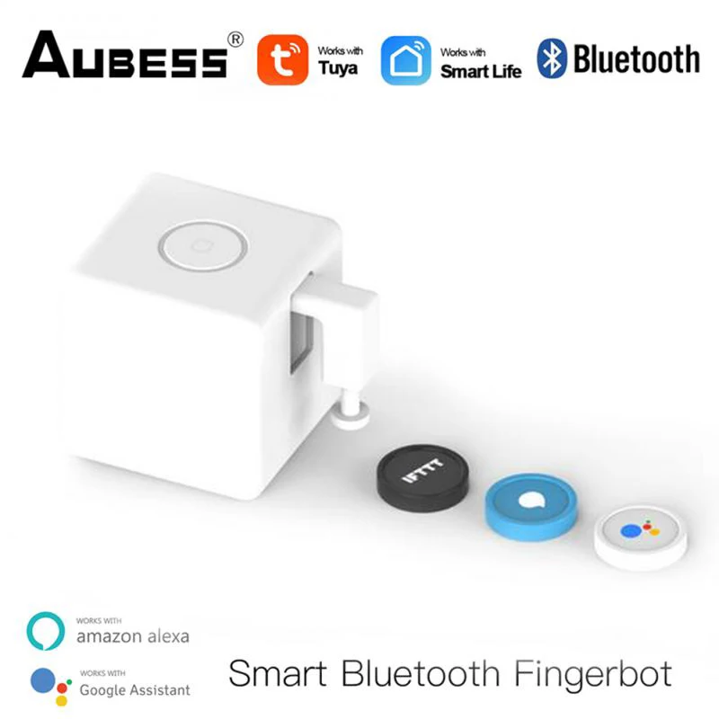 Interrupteur Fingerbot Bluetooth-Compatible Bouton Plastique Push Smart  Carr??e