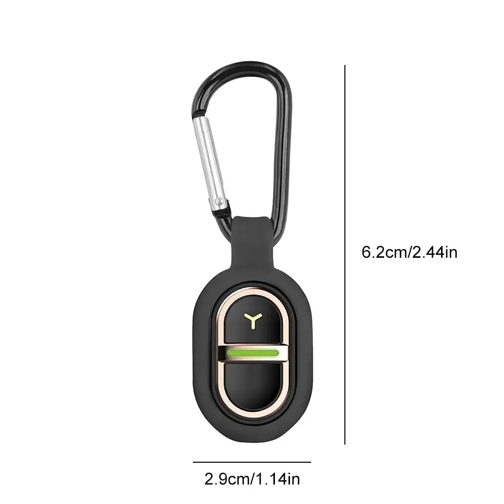 1-5pcs Ultrasonic Mini Mosquito Repellent with Carabiner Lightweight Anti-mosquito Bite Pendant for Kids Adults Outdoor Camping